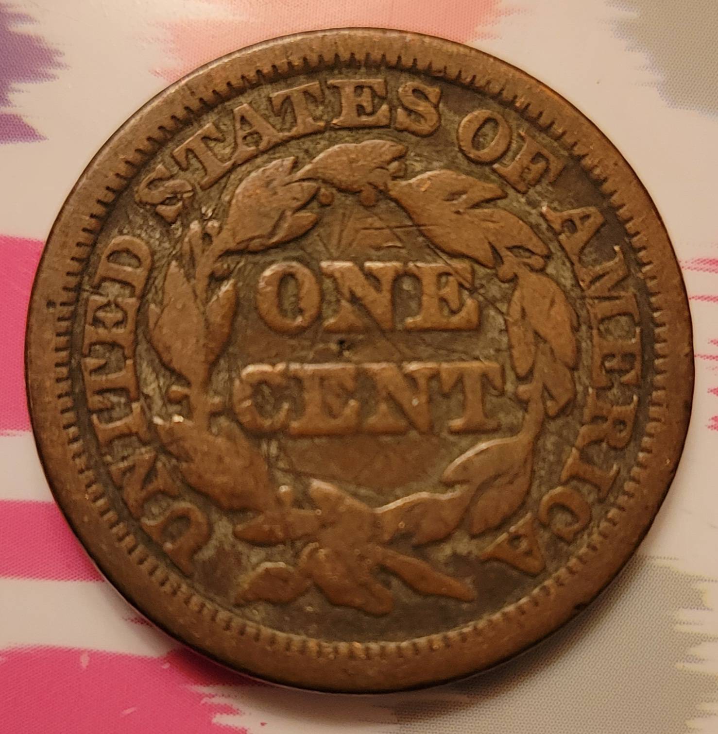 1848-Large-Cent.-Picked-Up-At-A-Flea-Market-For-$12