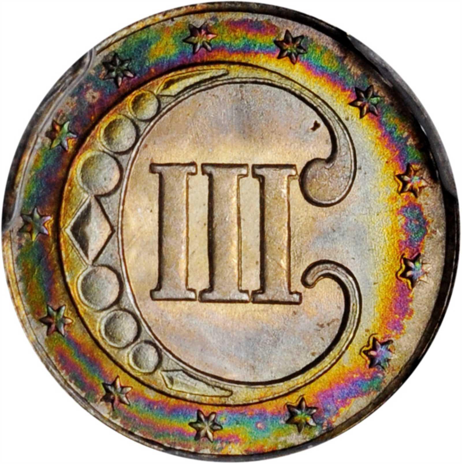 Beautiful-3-Cent-Silver---Nicest-I've-Ever-Seen!