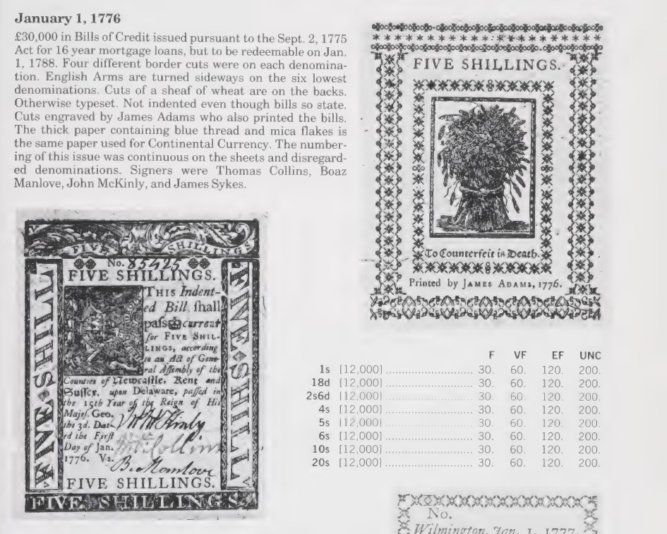 4-Shillings-Delaware-Currency-Dated-Jan-1-St,-1776