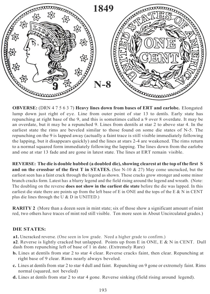 1849-Braided-Hair-Cent---In-Hand