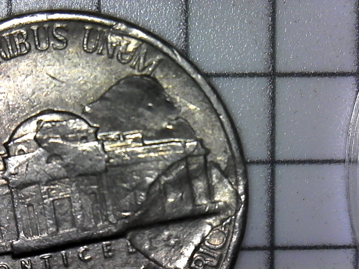 1988-P-Jefferson-Nickel.-Delam-Still-Attached.