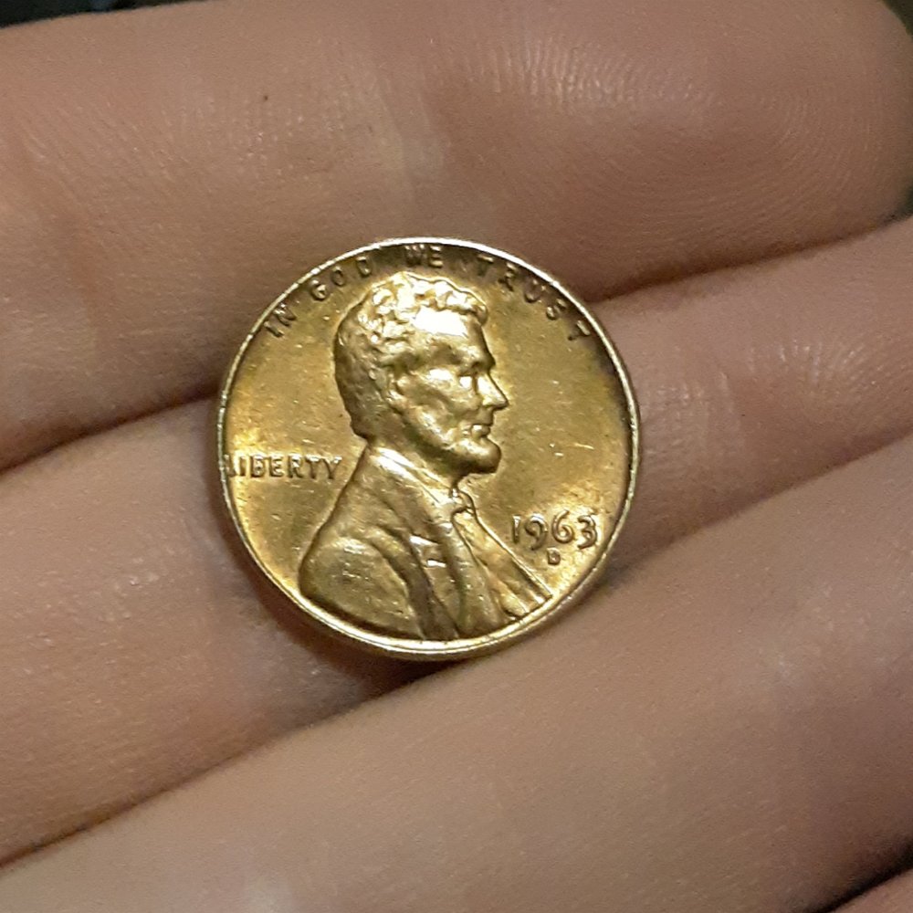 I-Believe-I-Found-A-Nice-Red-1963-D-Lincoln-Memorial-Cent-DDO