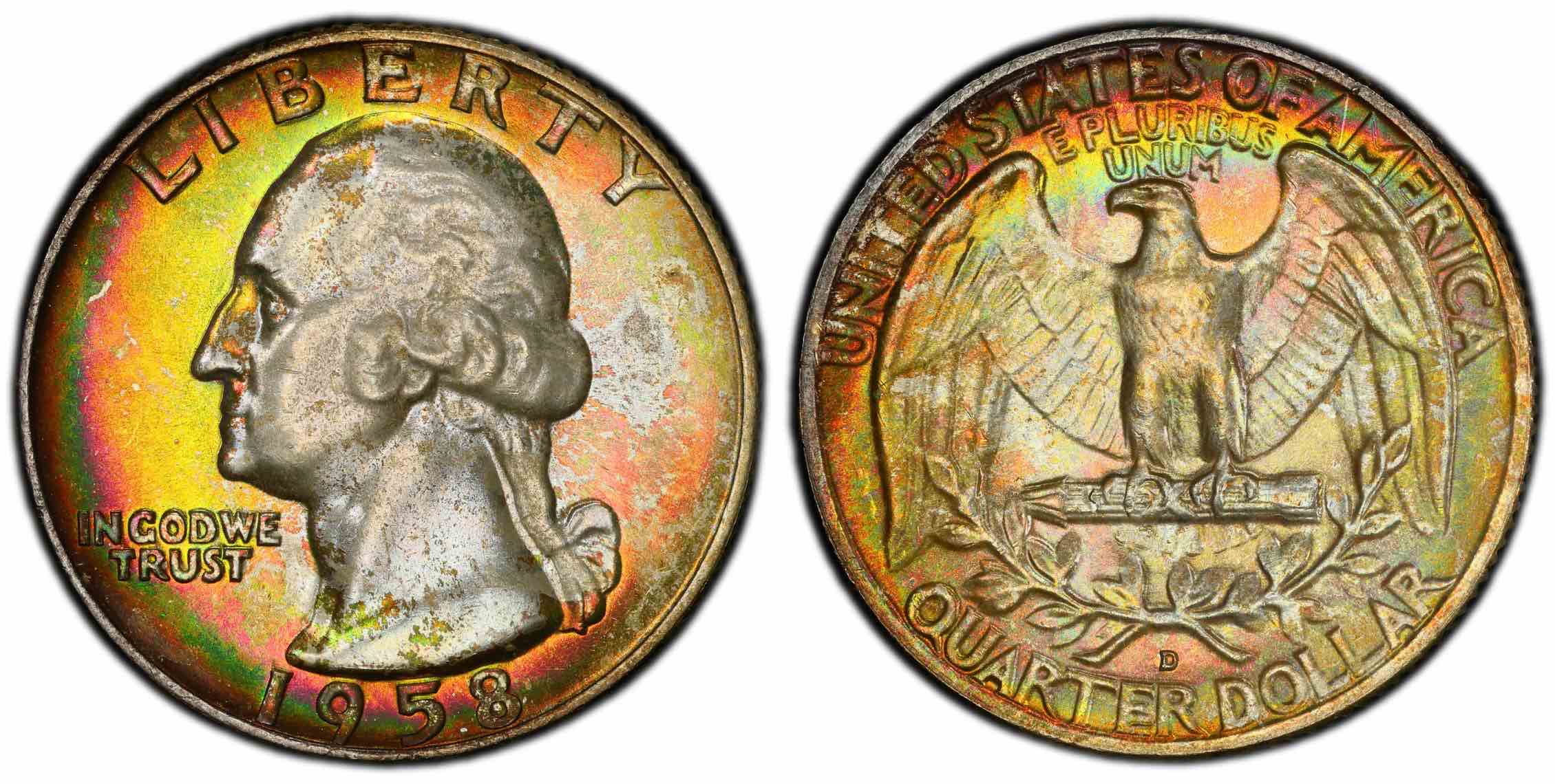 I-Have-A-Coin-That-Is-Toned!--It's-A-1958-D-Washington