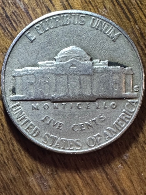 1954-S-Jefferson-Issues-Between-Rim-And-Letter