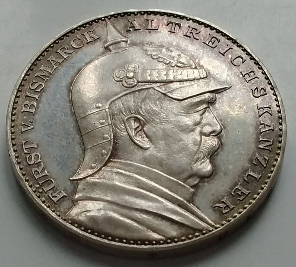 Coins-From-The-German-Empire-With-Bismarck-On-Them