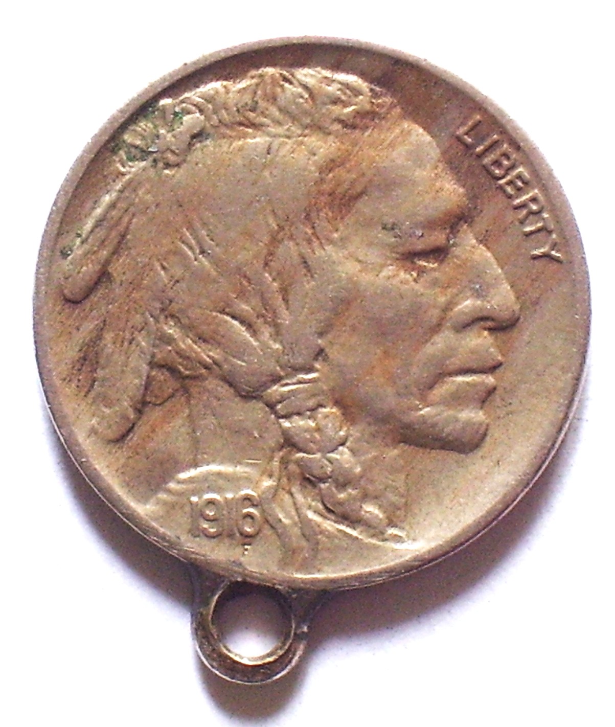 1916-Buffalo-Nickel;-5-Legs;-5-Feathers