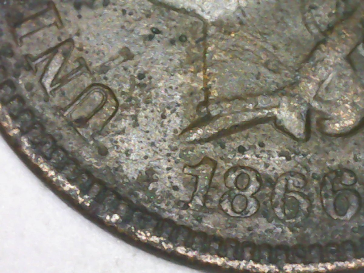 1866-Indian-Cent-1885-Liberty-Nickel,-Corroded