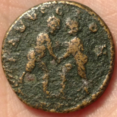 Roman-Provincial-Coin-W/-Wrestlers!---Need-Help-Iding-Please
