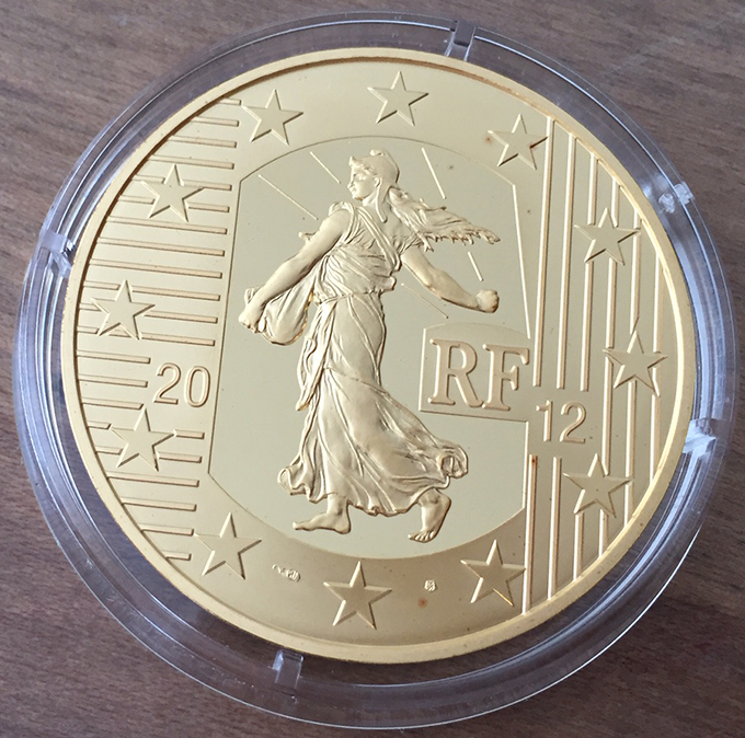 Paris-Mint---Sower-10th-Anniversary-Of-Euro---250€-Gold-Proof-Coin