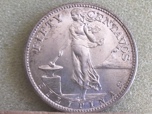 A-US-Coin.-Philippine-Is.-50-Cents,-1944-S,---2-Different-Size-MM-.--Help