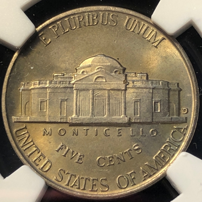 1938-D-Jefferson-Nickel---Graded-MS-66-By-NGC