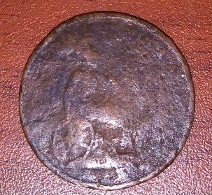 Very-Old-And-Small-Coin.-Chariot-On-Front.