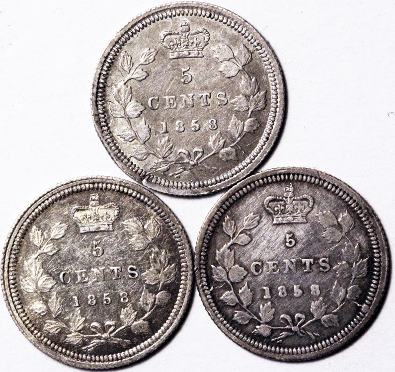 Another-1858-5-Cent-Variety.-Large-Denomination
