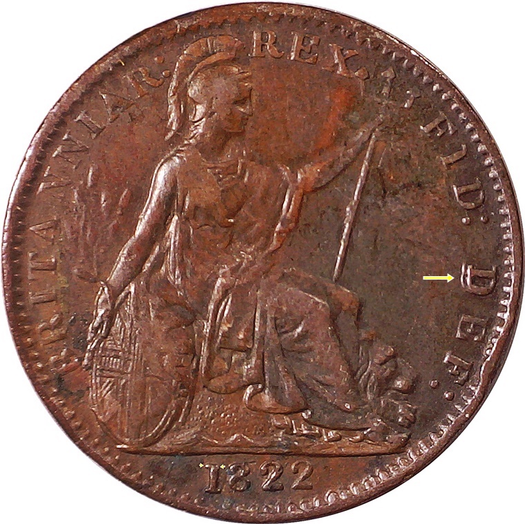 1822-Farthing-D-Over-D