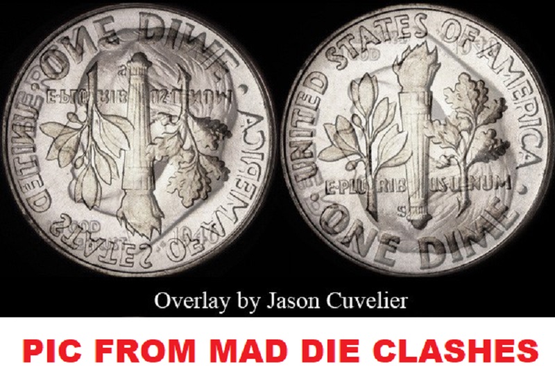 1985-P-Dime-Clashed-Die-Error