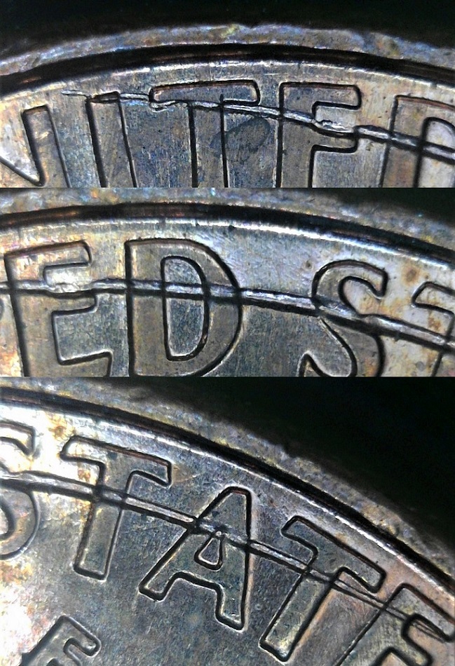 1999-P-Lincoln-Cent-Retained-Struck-Though-Or-Damage?