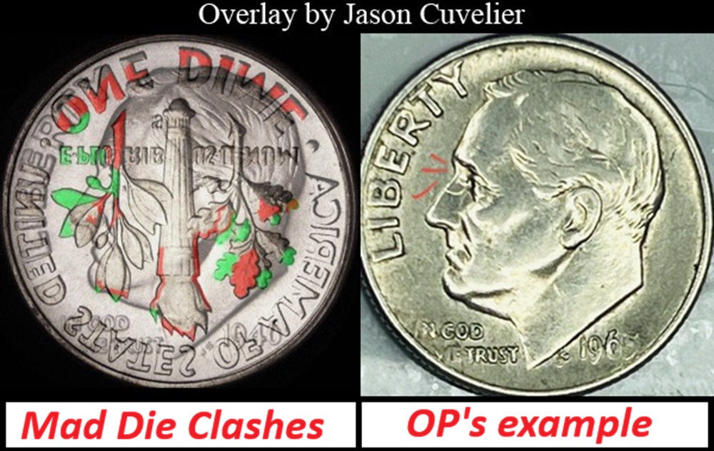 1965-Liberty-Dime-Double-Nose;-Only-One-Known?