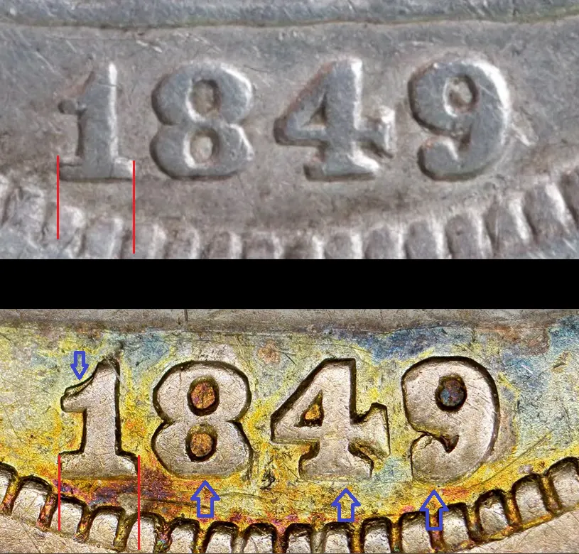 1849-Seated-Liberty-Half-Dime---Overdate?