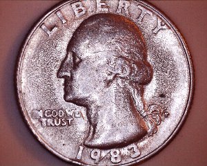 1983-P-Washing-Quarter-With-Interesting-Strikes-/-DDO?-/-Die-Cracks-/Finish