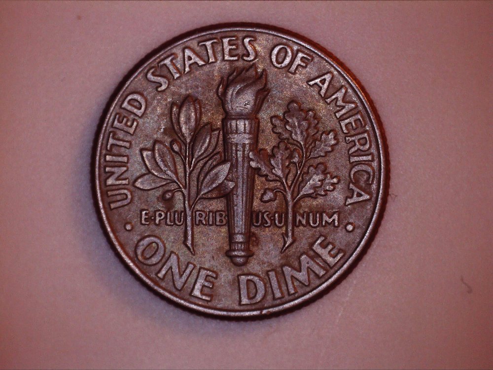 1999-D-Roosevelt-Dime-With-Copper-Color-2.2g-With-All-Copper-Ridge