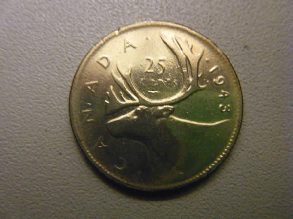 Canada-WWII-War-Coins-+-2-Stamps