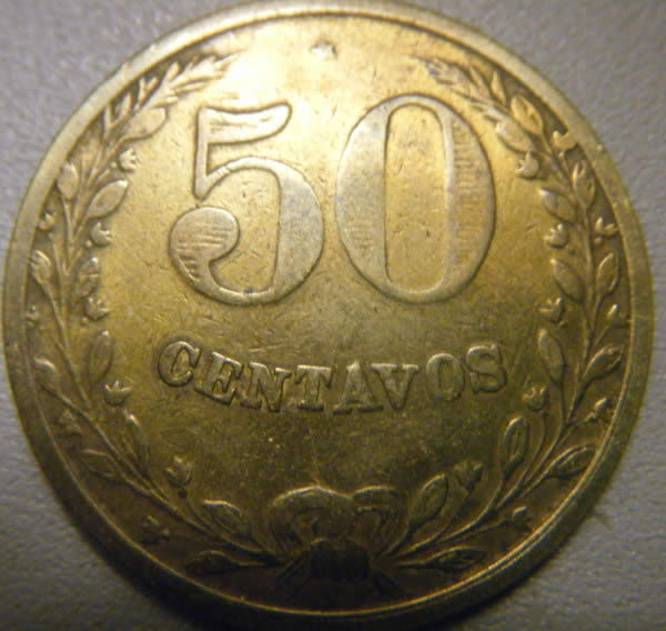 1928--Columbia-50-Centavos