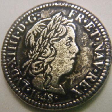 Louis-XIIi-1648-Cast-Coin-Repro-/-Token