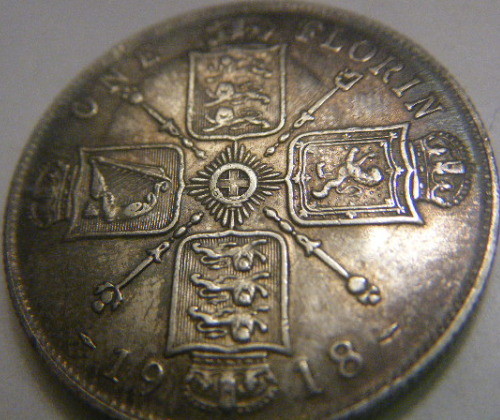1918-Florin-Overstruck