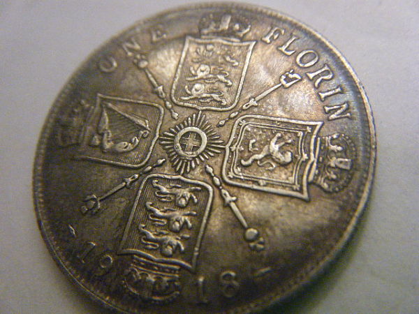 1918-Florin-Overstruck