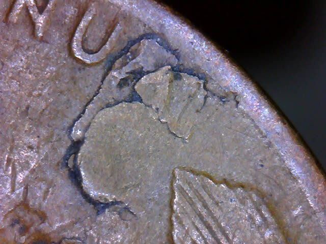1942-Lc--Reverse-Lamination-?--Strange-What-Happened-?