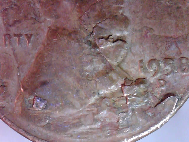 1958-D-Lc-Nice-Lamination-Grease-Or-Weak-Strike-Reverse?