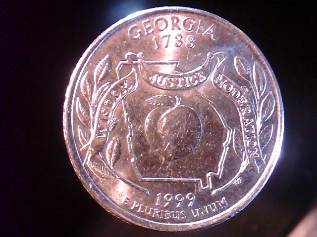 1999-P-Georgia-Quarter-Die-Crack-Obverse-And-Reverse