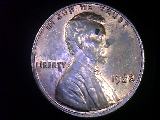 1982-P--Lmc-Copper-Large-Date--Severe-Pheripheral-Die-Damage-?