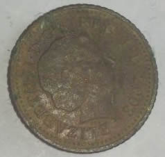 Value-Of-Copper-5-P-2003-Slightly-Worn-Coin