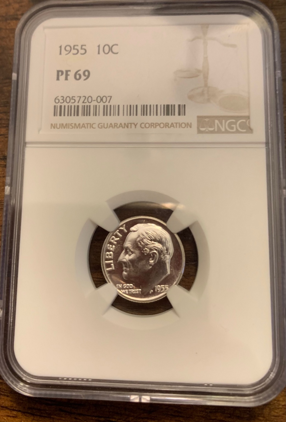 Getting-Rid-Of-A-Little-Bit-Of-My-Collection.-1955-PF69-Dime-NGC