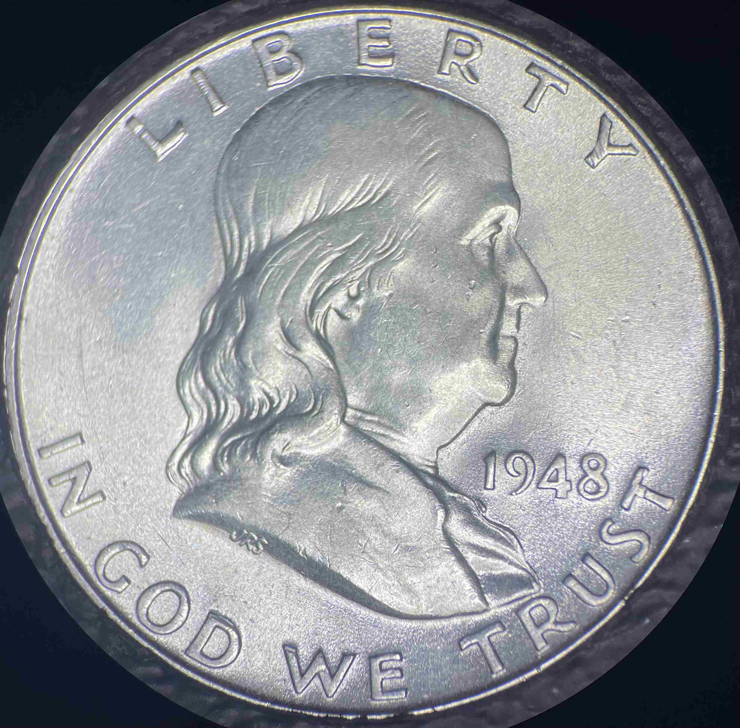 1948-P-Franklin-Halves-,-Ddr-And-DDO?
