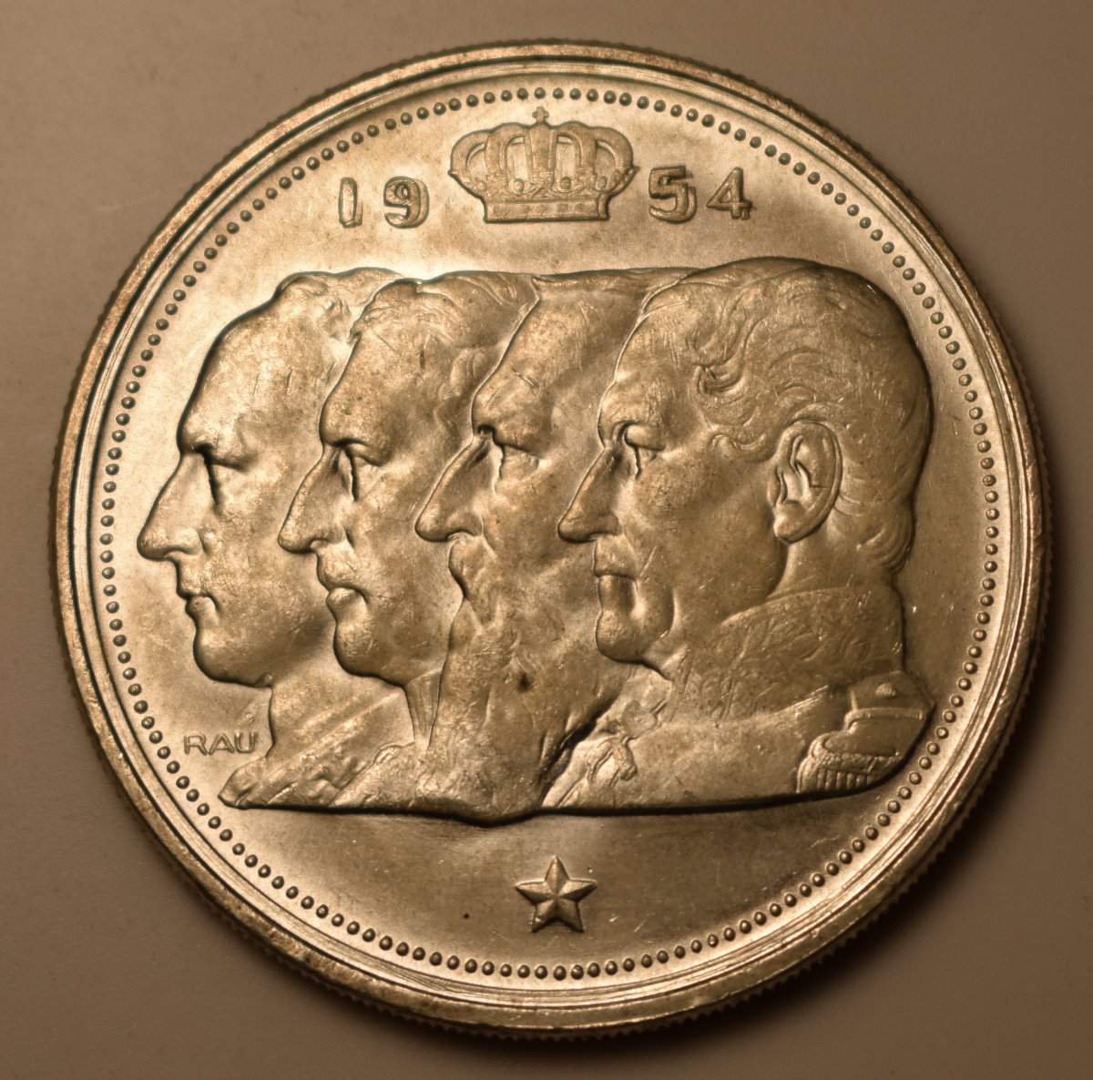 Belgium-1954-100-Franc-Double-Die-Error