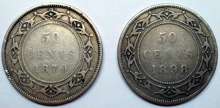 1870/1898-NF-50-Cent-Grades