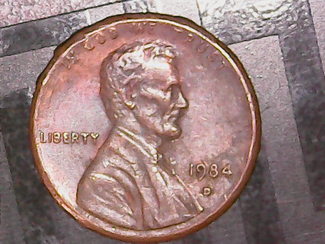 1984-Cent-Tool-Marks-On-One-Side-?-Yet-Nothing-On-The-Opposite-Side