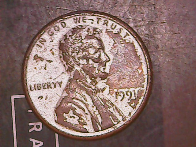 1991-Cent-Silver-Color/Material-On-It-?