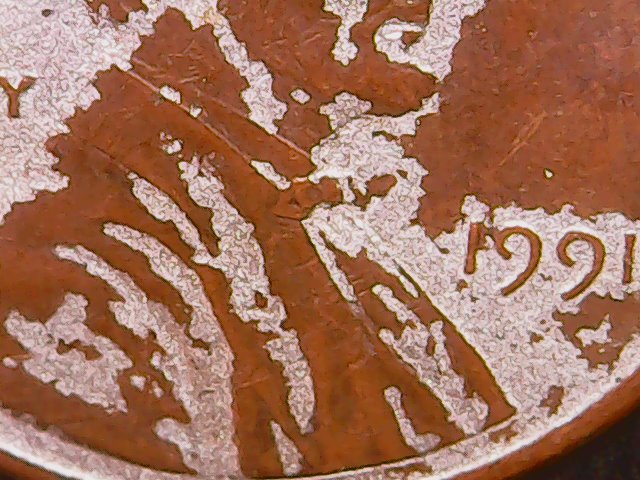 1991-Cent-Silver-Color/Material-On-It-?