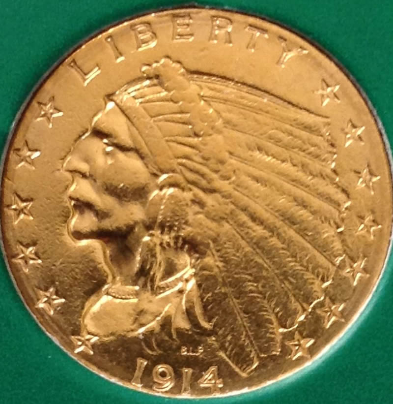 1914-D-$2.50-Gold-Indian-Head