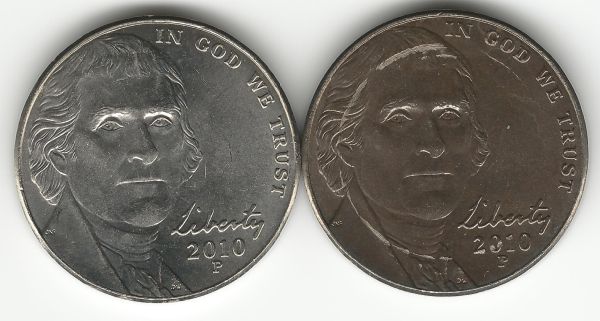 Strange-Color-2010-P-Nickel