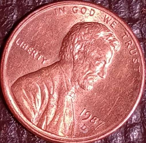 1987-D-Lincoln-Cent.-Is-It-A-Plating-Blister?-Caused-By-Heat-And-Air?