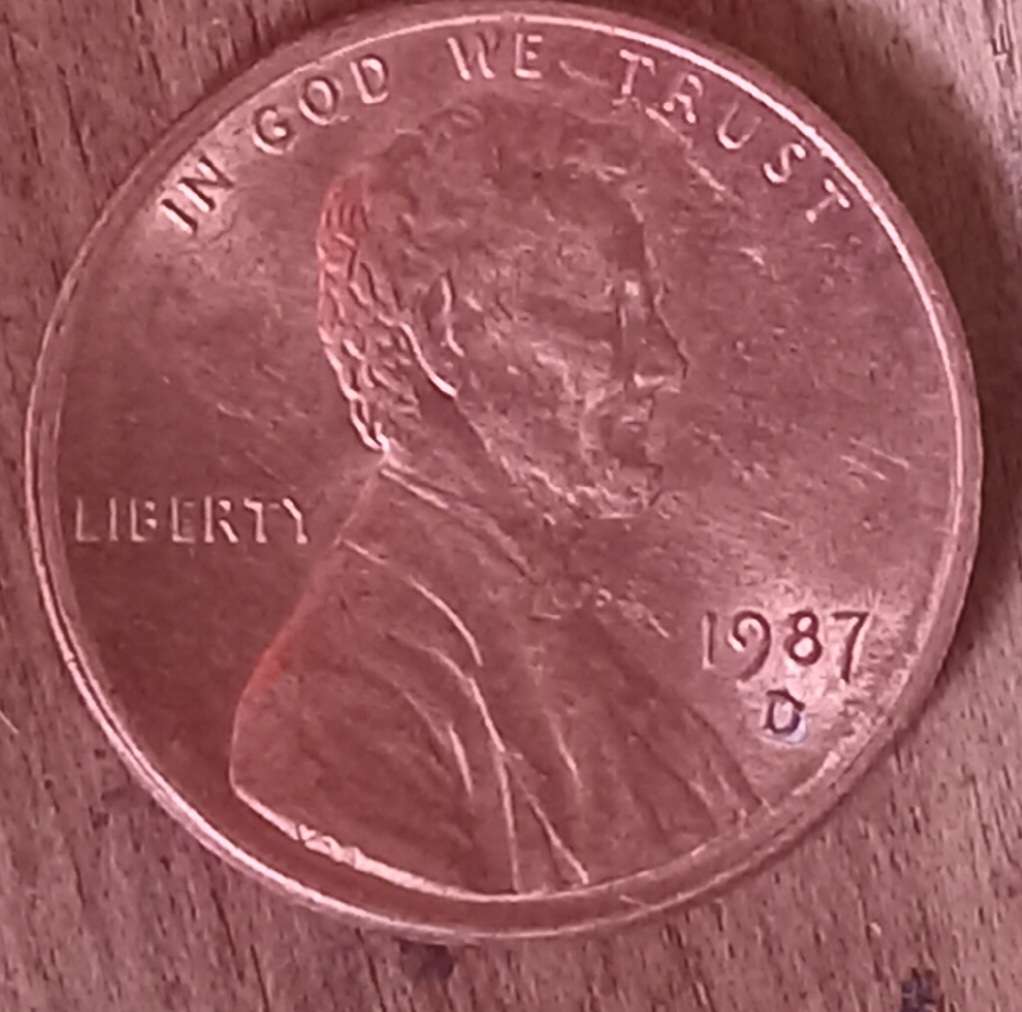 1987-D-Lincoln-Cent.-Is-It-A-Plating-Blister?-Caused-By-Heat-And-Air?