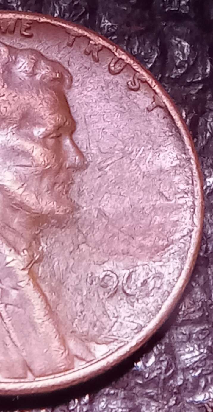 1968-Lincoln-Cent.-Does-It-Exhibit-Strike-Through-Grease-Charactaristics,,-Also-Plate-Blistering?
