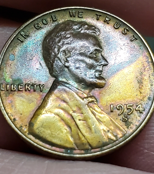 1954-S-Proof-LWC-Rainbow-Toned-What-Caused-This?