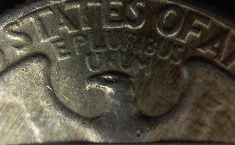 1964-D-Washington-Quarter-With-A-Broken-Beak