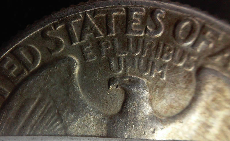 1964-D-Washington-Quarter-With-A-Broken-Beak