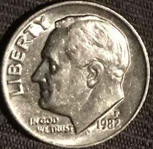 1982-P-Dime-That-Weighs-2.4-Grams